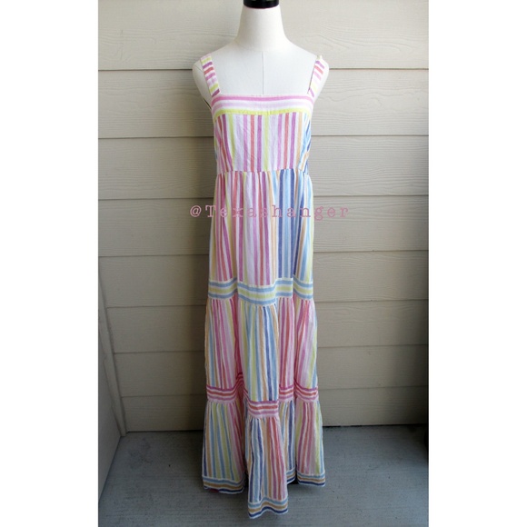 NWT Banjanan Daniella Dress M Medium Candy Stripe - Picture 16 of 16